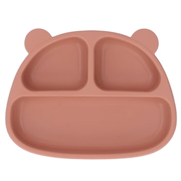 Kid Suction Plate,Toddler Soft Silicone Plate Silicone Baby Plate Cartoon Suction Plate Time-Tested Durability