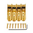 thumbnail image 1 of 4pcs Bass Guitar Bridge Individual Bass Bridge Guitar Bridge Single Individual Tailpiece Single String Bass Bridge Bass Guitar Saddles Compatible with 4 String Electric Bass Guitar Accessories, 1 of 5