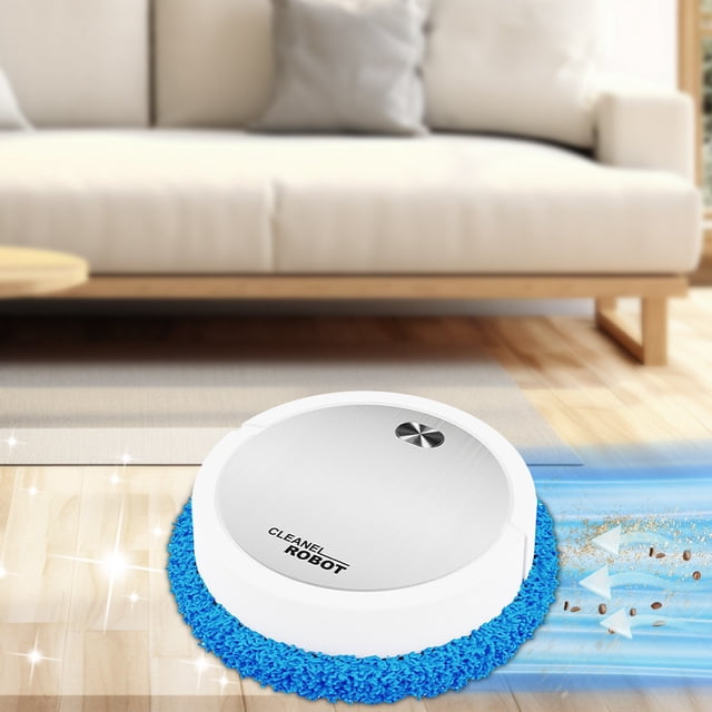 Dvkptbk Mopping Robot Intelligent Mopping Robot Fully Automatic Mopping Wet and Dry Double-Purpose USB Charging Mopping Machine with Two Mops Smart Home Appliances