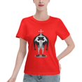 thumbnail image 1 of T-Shirt Basique à Manches Courtes pour Femme une Pièce Grand Ours, 1 of 6