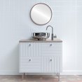 thumbnail image 3 of Miroir Rond Encadré Singapore - Cerisier Noir - 15 Pouces x 15 Pouces, 3 of 7