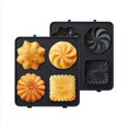 thumbnail image 1 of Assiettes à Gaufres 14*14 cm Noires Style B pour Gaufrier Type3003, 1 of 8
