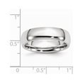 thumbnail image 2 of Bague Demi-Ronde en Chrome Cobalt Gravable Poli 6mm Taille 10 Bijoux Cadeaux pour Femmes, 2 of 4