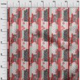 thumbnail image 3 of oneOone Rayon Light Red Fabric Floral Sewing Material Print Fabric By The Yard 56 Inch Wide, 3 of 5