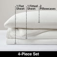 thumbnail image 4 of Allswell 300 Thread Count Soft & Silky 4-Piece Viscose from Bamboo Sateen Sheet Set, 4 of 8