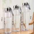 thumbnail image 3 of Harpily Large Capacity Bag 300/400/500ML Refillable Plastic Juice Bottles Clear Bulk Beverage Containers With Lids For Juice Milk And Homemade Beverages, 3 of 9