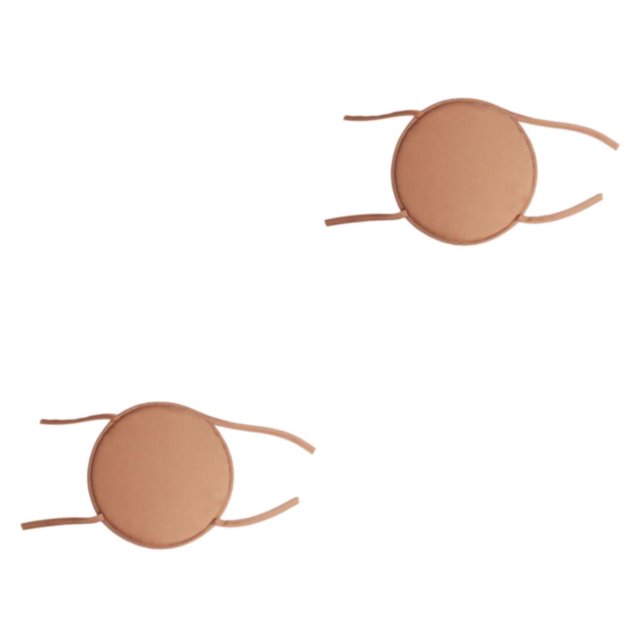 relayinert 1/2/3/5 Confort et Durabilité des Chaises Coussin Rond Doux et Confortable Brun 2 Pcs