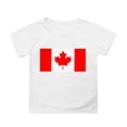 thumbnail image 1 of T-shirt à Manches Courtes pour Filles de la Fête du Canada, Col Rond d'Été, Coupe Décontractée, Chandails de Base, 1 of 4