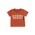 thumbnail image 1 of Kmbangi Children's T-shirt Tops Letter Printing Short-sleeved Round Neck Summer Breathable Tops, 1 of 9