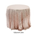 thumbnail image 3 of Nappe Ronde Pailletée Mariage Pailletée pour Fêtes de Mariage 47x47 Pouces dans une Variété de Couleurs, 3 of 5