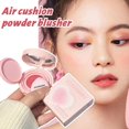 thumbnail image 2 of Coussin d'Air Hydratant en Poudre Blush Boue avec Puff Crème Blush Visage Doux L6o6, 2 of 7