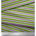 thumbnail image 3 of Soimoi Georgette Viscose Fabric Horizontal Stripe Decor Fabric Printed Yard 42 Inch Wide, 3 of 5
