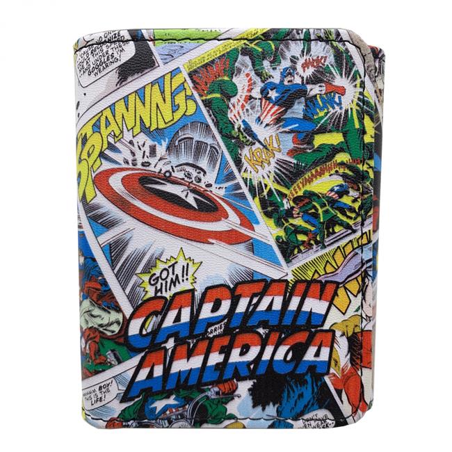 Captain America 854490 Captain America Comic Strips Trifold Wallet