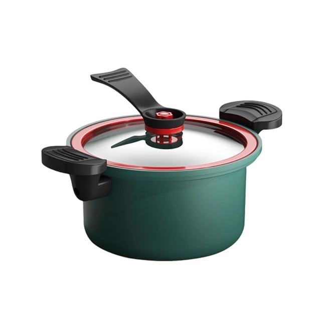 Danhjin Nonstick Pressure Cooker Pressure Cooker 3.5L Non Stick Electric Cooking Tools For Stewing Steaming Or Slow Cooking Cookware Set