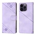 thumbnail image 2 of Compatible with iPhone 14 Pro Max Classic Embossed PU Leather Case with Card Holder Shockproof Cover, 2 of 5