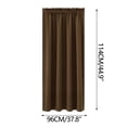 thumbnail image 3 of Avdolw Solid Color Silk Curtains - Heat Insulating, Energy Saving, Darkening & Noise Reducing for Bedroom & Kitchen, Easy Install, 3 of 3