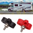 thumbnail image 1 of Battery Power Stud B,Automotive Battery Terminals,48V Battery Power Stud Red and Black Stainl Steel Post Single Stud Bus Bar Terminal Block for RV Truck Boat 38in M10, 1 of 8