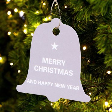 Étiquette Cadeau de Mariage, Étiquettes Suspendues pour Arbre de Noël, pour Arbre de Noël Mariage Jaune, Violet