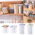 thumbnail image 5 of TIELUTT Pot Scellé pour Céréales avec Compartiment, Pot de Rangement pour la Maison et la Cuisine, Pot de Rangement de Qualité Alimentaire avec Rangement, Garde-Manger, Contenants de Cuisine, Ensemble de Rangement, Contenant Alimentaire, Contenant à Café 5 Lb, Couvercles à Pression, Remplacement, 5 of 5