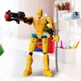 thumbnail image 4 of Yellow Articulated Robot Doll 13 Joint Movable 3D Printed Figure Diy Decompression Tool Mechanical Design No Wings Poseable For Collectors, 4 of 6