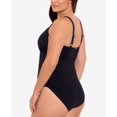 thumbnail image 2 of Lauren Ralph Lauren Plus Size Stretch High-Neck One-Piece Swimsuit, Black, 18W, 2 of 3
