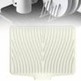 thumbnail image 1 of 2025 Upgrade Silicone Dish Drying Mat For Kitchen Counter Extra Large Dish Drying Pad Heat & Water Silicone Dish Drying Mats With Drain Lip For Drying Dishes Rack, 1 of 7