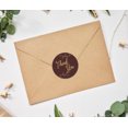 thumbnail image 2 of Darling Souvenir Rond 45 Pcs Autocollants de Vignes de Feuilles Merci Bruns Sceau d'Enveloppe de Mariage - 1,6 Pouces, 2 of 3