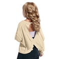 thumbnail image 1 of Plebaso Girls Workout Tops Long/Short Sleeve Open Back Shirts Kids Athletic Running Cropped Tees Tops, 1 of 7