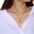 thumbnail image 2 of Pendentif Gravé pour Toujours dans Mon Cœur pour Femmes Collier Bijou en Acier Inoxydable, 2 of 6