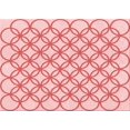 thumbnail image 1 of Ahgly Company Machine Washable Indoor Rectangle Transitional Light Red Pink Area Rugs, 7' x 9', 1 of 7