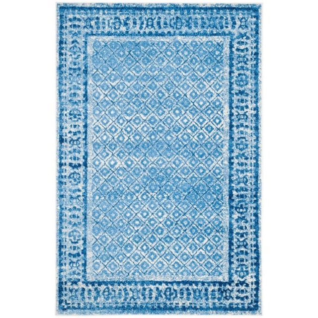 Safavieh Adirondack Collection ADR110D Silver and Blue Vintage Area Rug (5'1" x 7'6")