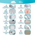 thumbnail image 2 of DreamCare 6 Piece Deep Pocket Sheets Microfiber Sheets Bed Sheets Bedding Sets King Size, Light Gray, 2 of 5