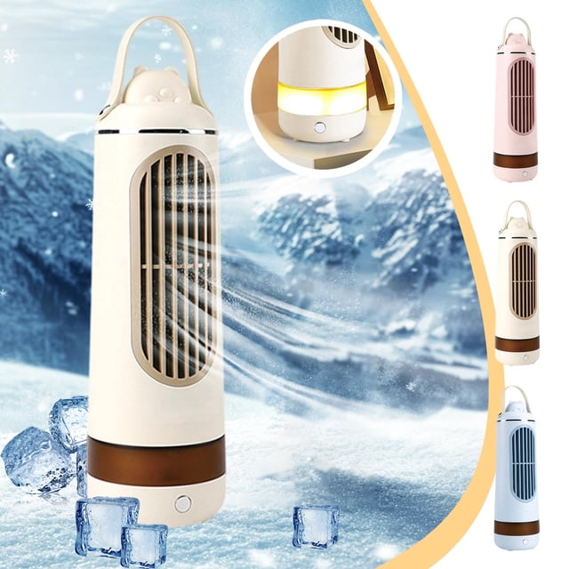 Sentmoon Tower Fan Portable Fan Desktop Portable Fan with Three Wind Speeds Automatic Oscillating Head with Night Light for A Cool and Soothing Feeling Suitable for Home Office and Bedroom Use