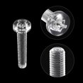 thumbnail image 4 of Unique Bargains M3x16mm Plastic Phillips Bolts PC Pan Head Machine Screws Transparent 50 Pack, 4 of 5