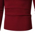 thumbnail image 4 of Xcmzpl Men's Turtleneck Sweater Long Sleeve Casual Ribbed Knitted High Neck Pullover Sweaters Solid Slim Fit Fall Sweaters, 4 of 6
