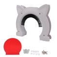 thumbnail image 1 of ANGGREK Chat Porte Intérieure, Porte de Chat d'Intérieur Professionnel avec Brosse de Toilettage pour Chats, 1 of 1