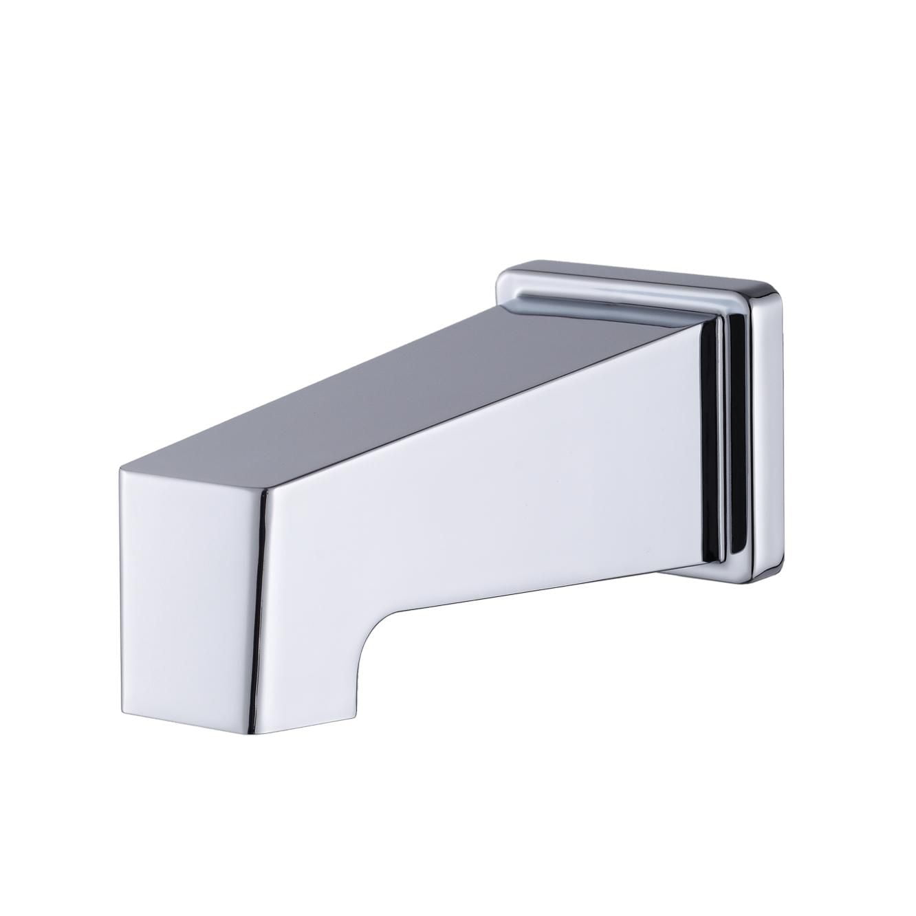 Bec de bain carré d'akuaplus® avec raccord lisse 1/2 po