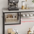 thumbnail image 3 of Bestier Metal Narrow Console Table, 4-Tier Hallway Table with Shelves, Retro Grey, 3 of 6