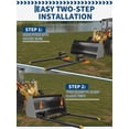 thumbnail image 4 of QinaQin Heavy-Duty Clamp Pallet Forks for Tractor Loaders – 60-Inch Fork Arms, 4000 Lb Load Capacity, Adjustable Stabilizer Bar, Quick-Release Bucket Attachment, Skid Steer Loaders, 4 of 8
