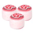 thumbnail image 1 of Unique Bargains Gradient Cake Cotton Acrylic Wool Mixed Dark Red Yarn, 300g, 3 Pack, 1 of 8