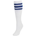 thumbnail image 1 of CTM® Striped Top Ribbed Tube Socks (4 Pair Pack), 1 of 2