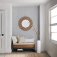 thumbnail image 2 of Bouclair Taupe Fabric Wood and Metal Storage Bench with Shoe Rack, 2 of 10