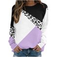 thumbnail image 1 of HKEJIAOI Tee Shirts Polyester Long Sleeve pour Women Col Rond Imprimé Floral Femmes Long Sleeve Été Tops 2023, 1 of 4