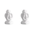 thumbnail image 3 of Maytalsory Resin White Angel Statue Elegant Desktop Decor Collection Window Props for Christmas holding face 2Set, 3 of 6