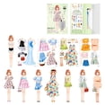 thumbnail image 4 of Poupées en Papier Magnétiques Poupées à Habiller pour Filles Jeu d'Imitation Ensemble de Jeu Jouet R5L3, 4 of 8