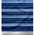 thumbnail image 1 of Soimoi Crepe Silk Fabric Horizontal Stripe Decor Fabric Printed Yard 42 Inch Wide, 1 of 5