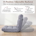 thumbnail image 3 of Patiojoy Chaise de Sol Réglable à 14 Positions, Fauteuil de Jeu Rembourré Inclinable, 3 of 10