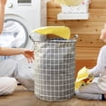 thumbnail image 5 of Hearth & Gear Patterned Linen Laundry Hamper Without Lid Large Open Top Stylish And Breathable Fabric For Bedroom Or Bathroom Easy And Durable Design Basketball Laundry Hamper Laundry Hamper with And, 5 of 5