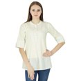 thumbnail image 1 of Robe Haut Boho Unie Tenue Décontractée Tunique Vêtements pour Femmes Coton Robe d'Été, 1 of 4