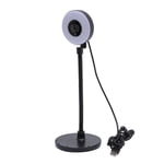 Webcam with Fill Light, 3 Color Modes 5MP Webcam with Light Bendable Rod Auto Focus for Streaming